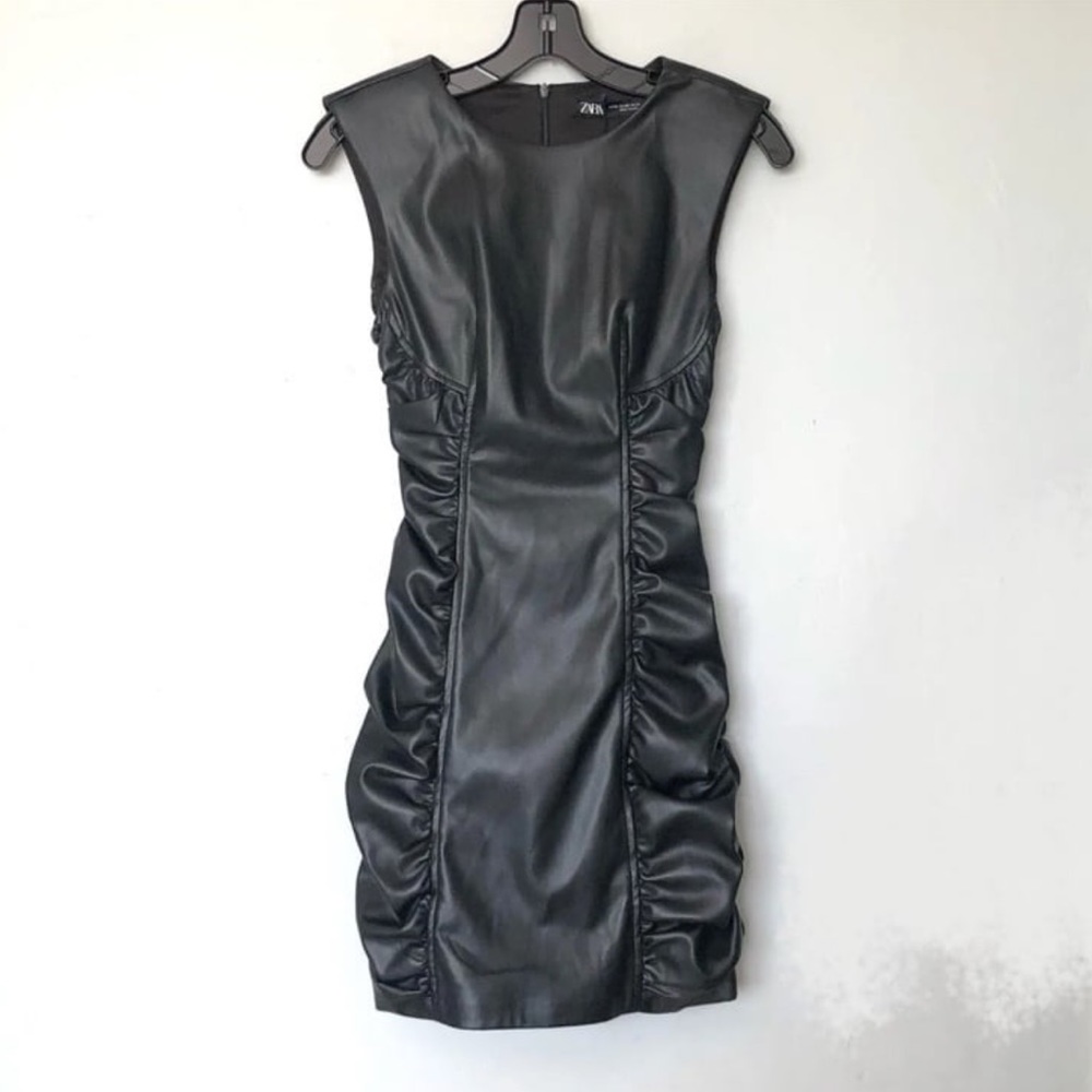 Zara leather dress